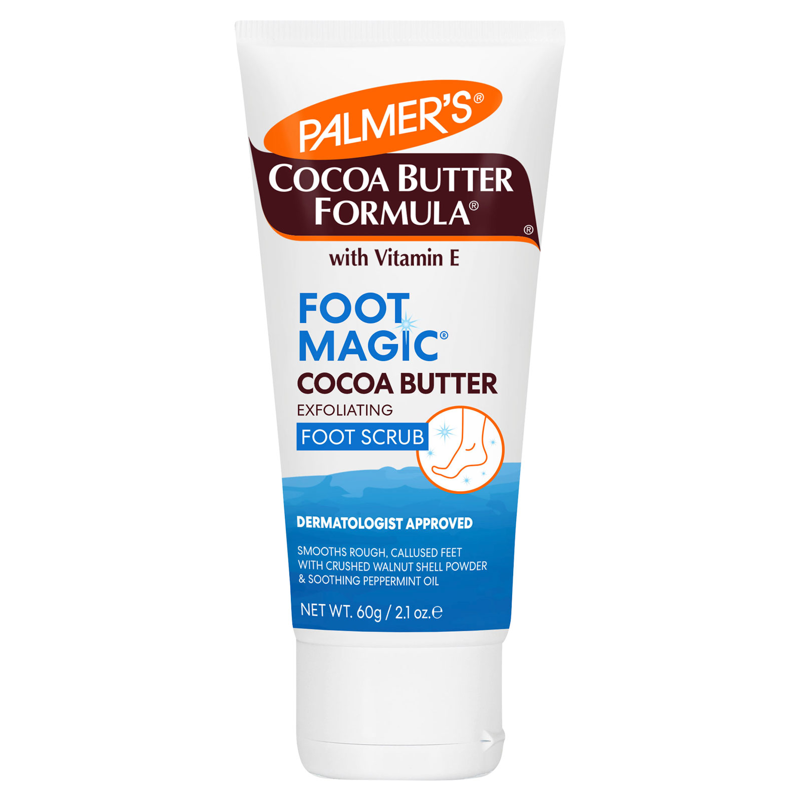 Palmer's Foot Magic Cocoa Butter Exfoliating Foot Scrub, 60g